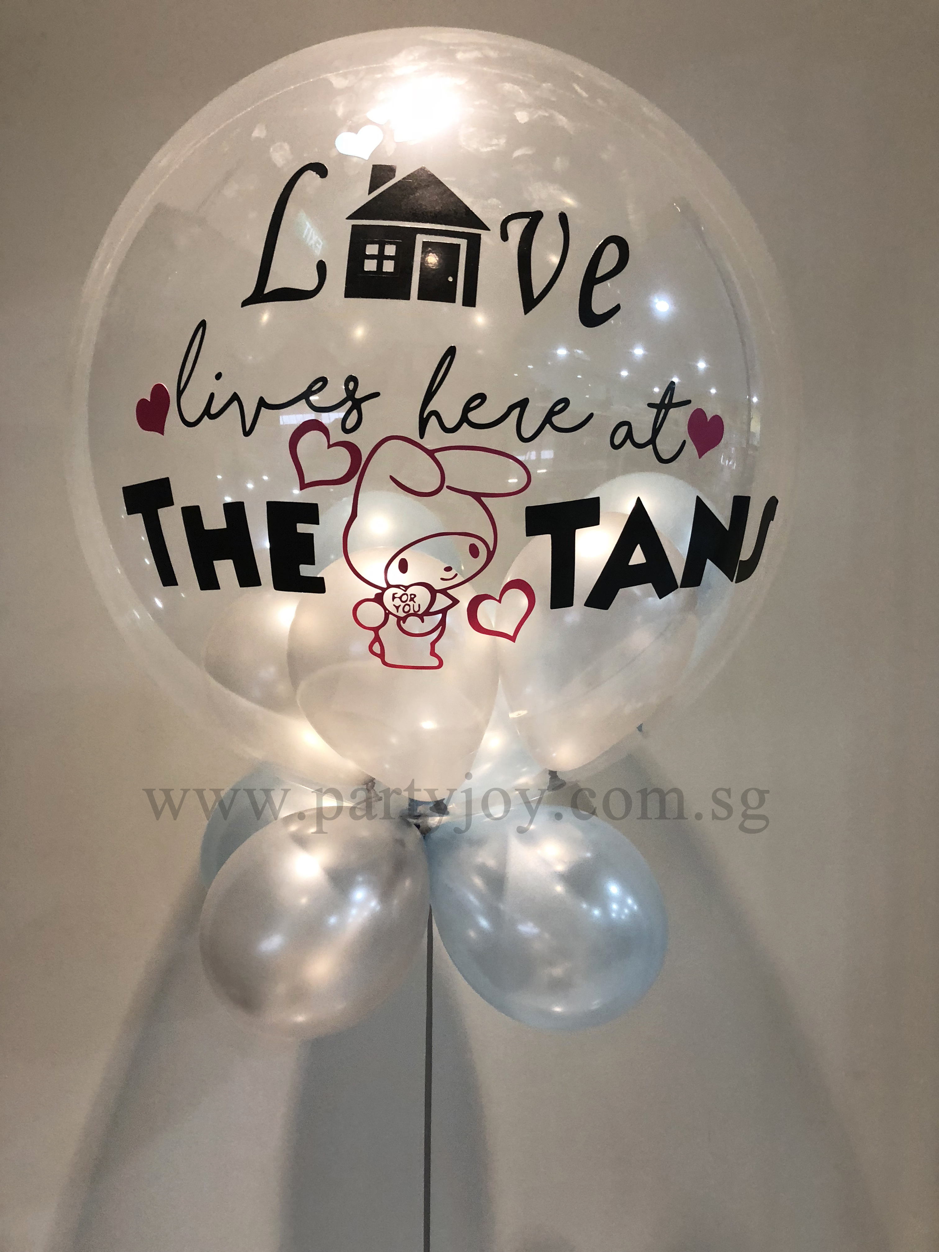 Housewarming Customised Bubble Balloon